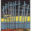 Ten of Swords (10 ดาบ)