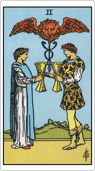 Two of Cups (2 ถ้วย)