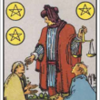 Six of Pentacles (6 เหรียญ)