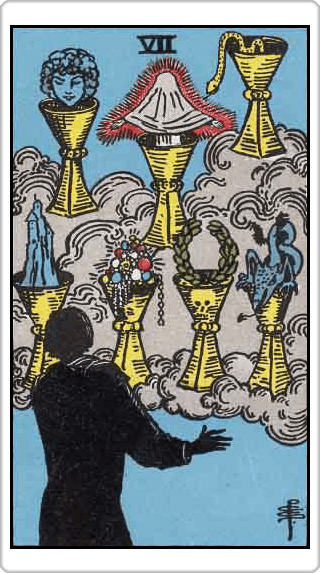 Seven of Cups (7 ถ้วย)