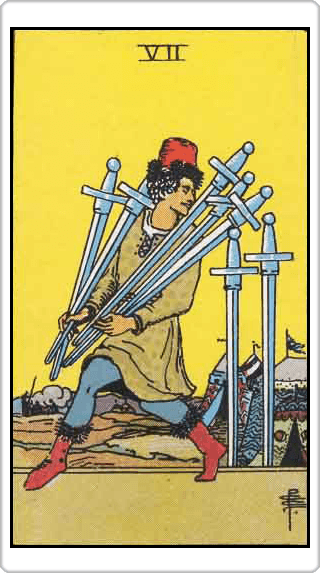 Seven of Swords (7 ดาบ)