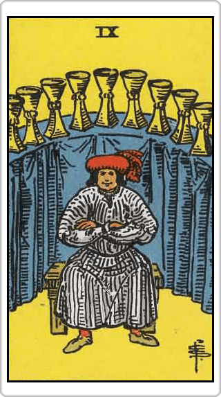 Nine of Cups (9 ถ้วย)