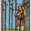 Nine of Wands (9 ไม้)